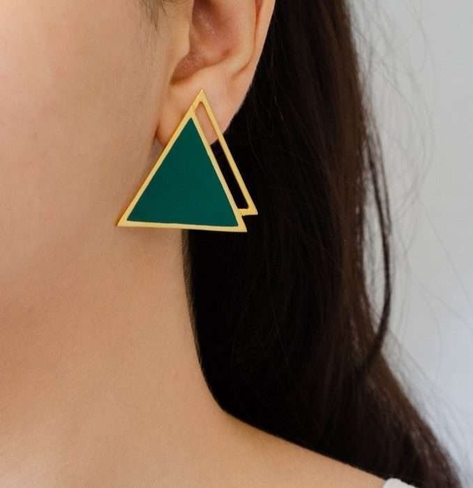 Emerald Tuya Earrings