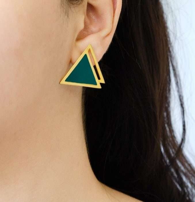 Mini Emerald Tuya Earring