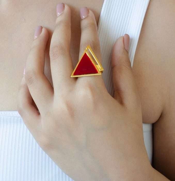 Scarlet Tuya Ring