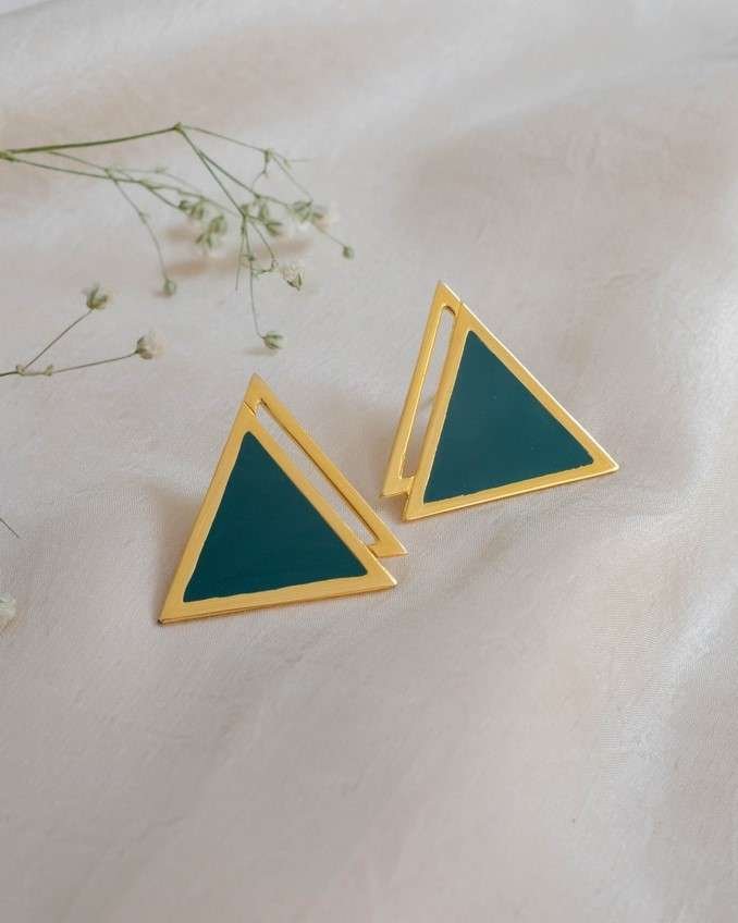 Mini Emerald Tuya Earring